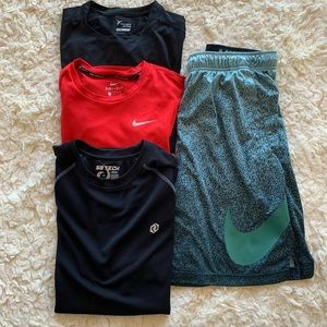 Men’s BUNDLE. 1-Nike shorts & 3 dri-fit shirts